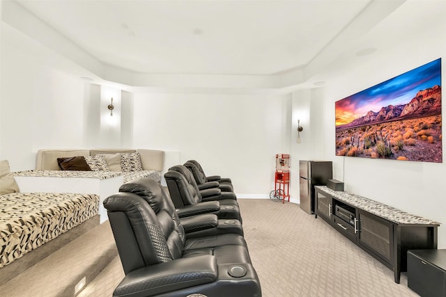19303 Tree Canopy Ct, Cypress, TX 77433 - home theater room featuring light colored carpet and baseboards