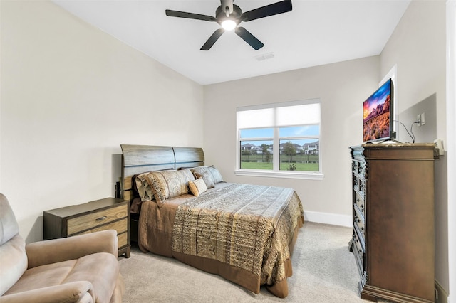 19303 Tree Canopy Ct, Cypress, TX 77433 - bedroom with light colored carpet and a ceiling fan