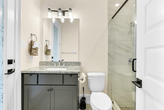 19303 Tree Canopy Ct, Cypress, TX 77433 - bathroom with a stall shower and vanity