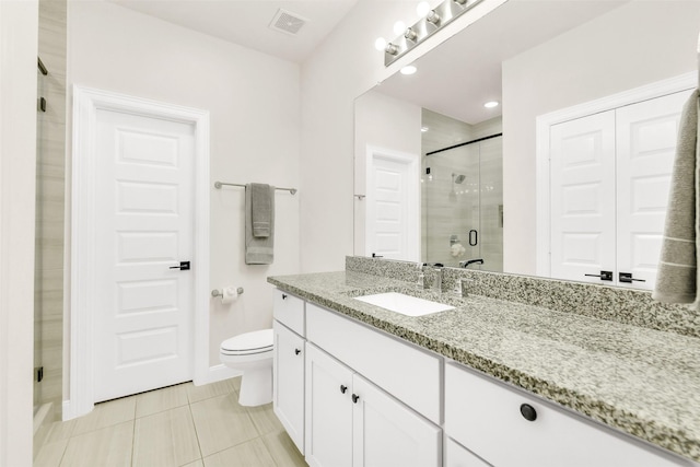 19303 Tree Canopy Ct, Cypress, TX 77433 - full bath featuring a shower stall, vanity, and tile patterned floors