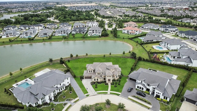 19303 Tree Canopy Ct, Cypress, TX 77433 - aerial view of residential area with a large body of water