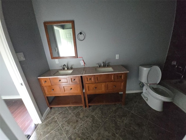 146 Disney St, Arcola, TX 77583 - full bath with double vanity and tile patterned flooring