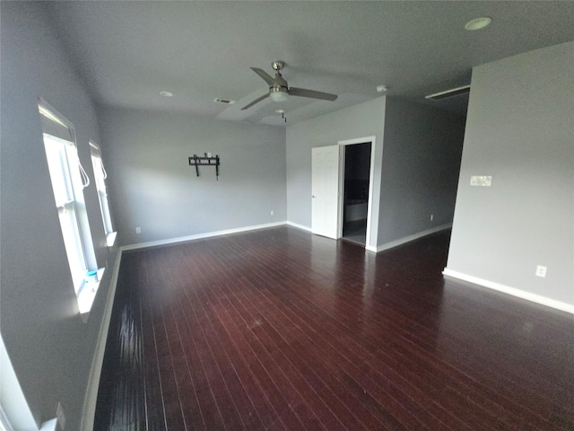 146 Disney St, Arcola, TX 77583 - spare room with ceiling fan and wood finished floors