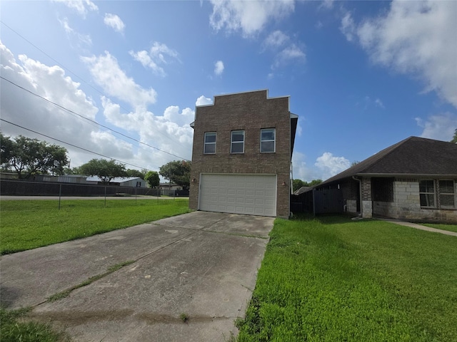 146 Disney St, Arcola, TX 77583 - front of property with an attached garage, driveway, and brick siding