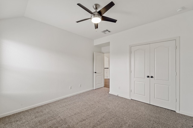 16746 Highland Country Dr, Cypress, TX 77433 - unfurnished bedroom with carpet, a closet, and ceiling fan