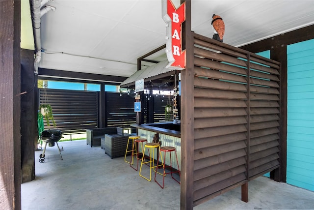 975 S S Cv, Crystal Beach, TX 77650 - view of patio with area for grilling