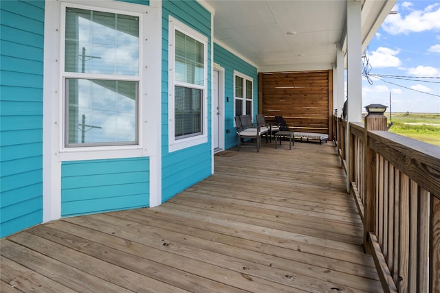 975 S S Cv, Crystal Beach, TX 77650 - view of wooden porch