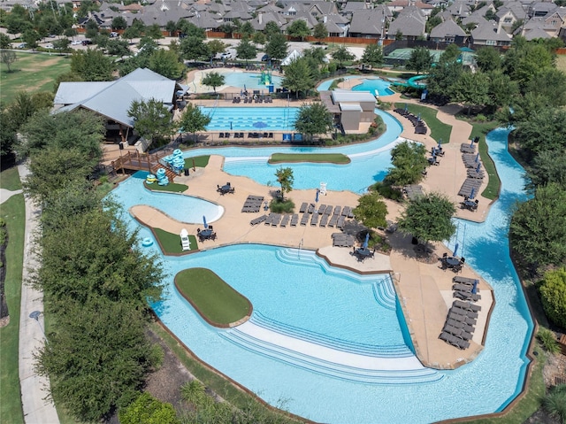 19506 Bradford Pines Ct, Cypress, TX 77433 - drone / aerial view of a pool