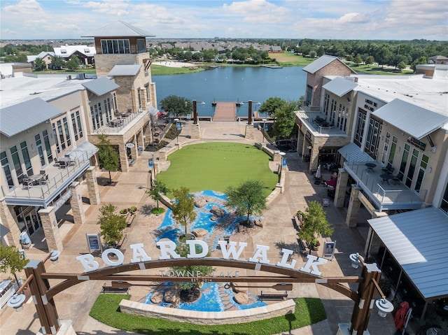 19506 Bradford Pines Ct, Cypress, TX 77433 - drone / aerial view of a large body of water and a pool area