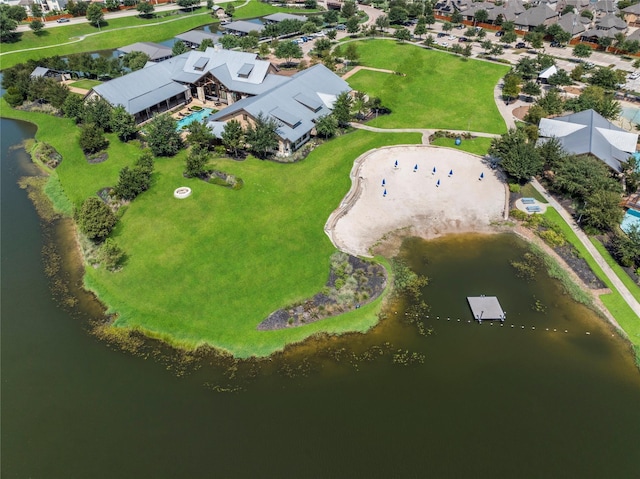 19506 Bradford Pines Ct, Cypress, TX 77433 - aerial view of residential area with a nearby body of water and a pool