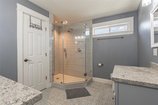 1017 Forest Rd, Clear Lake Shores, TX 77565 - full bath featuring vanity and a shower stall