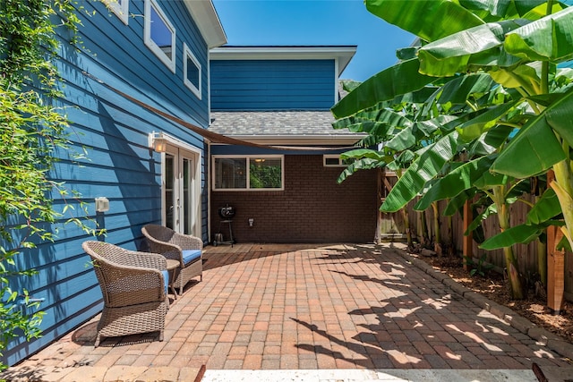 1017 Forest Rd, Clear Lake Shores, TX 77565 - view of patio featuring french doors