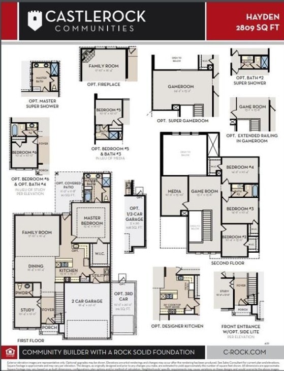 8619 Flamingo Bay Ln, Cypress, TX 77433 - view of property floor plan