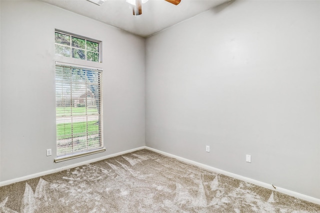 7215 Pembrough Ln, Katy, TX 77494 - carpeted empty room featuring ceiling fan and baseboards