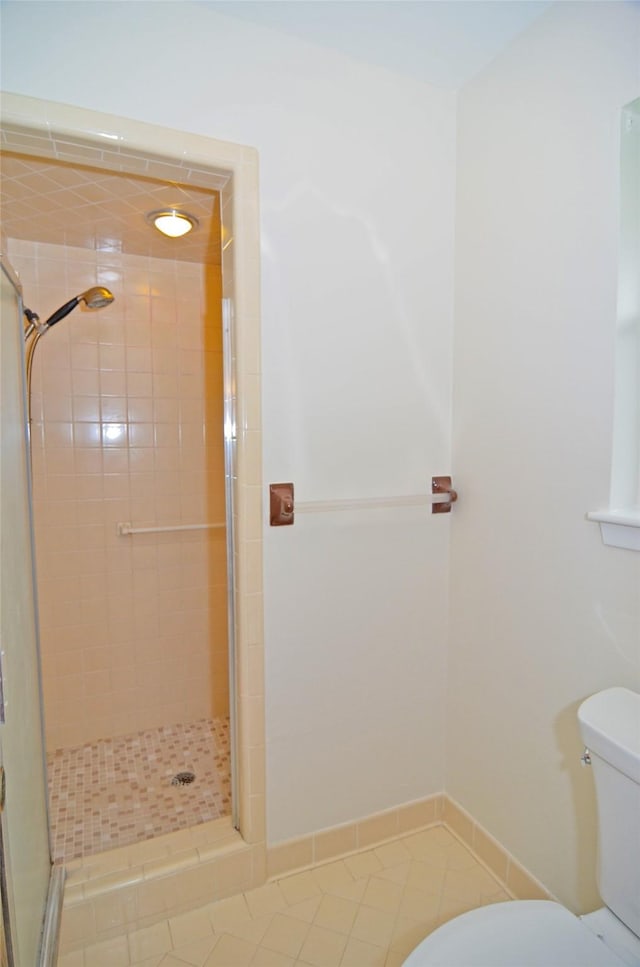 823 Timber Cove Dr, Seabrook, TX 77586 - bathroom with a shower stall and tile patterned floors