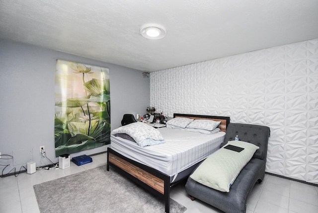 12469 Sharpview Dr Unit 2469, Houston, TX 77072 - tiled bedroom with wallpapered walls