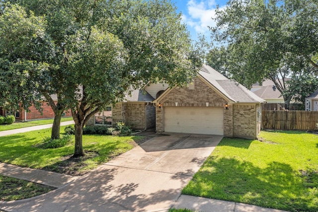 8722 Melting Shadows Ln, Houston, TX 77095 - view of front of house featuring brick siding, concrete driveway, and an attached garage