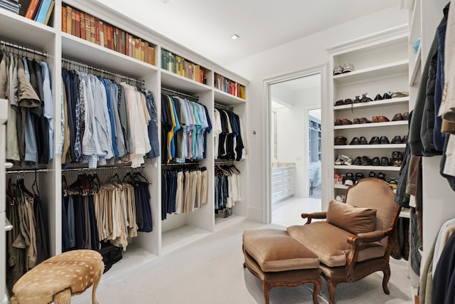 2707 Westgrove Ln, Houston, TX 77027 - walk in closet featuring carpet flooring