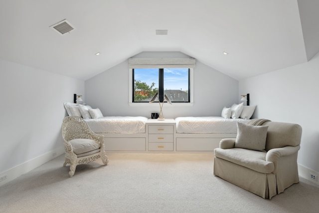 2707 Westgrove Ln, Houston, TX 77027 - carpeted bedroom with vaulted ceiling and baseboards