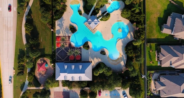 10922 Palmwood Dr, Missouri City, TX 77459 - drone / aerial view of a pool area