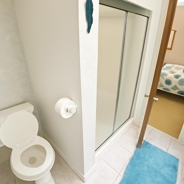 3185 Sea Castle Dr, Crystal Beach, TX 77650 - full bathroom featuring a shower stall and tile patterned flooring