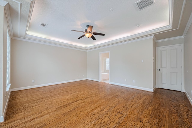 9 Foxworth Ct, Sugar Land, TX 77479 - unfurnished room with ceiling fan, wood finished floors, and ornamental molding