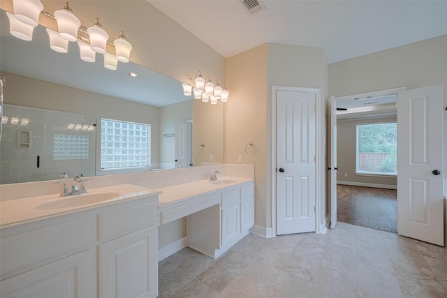 9 Foxworth Ct, Sugar Land, TX 77479 - full bath with double vanity and a stall shower