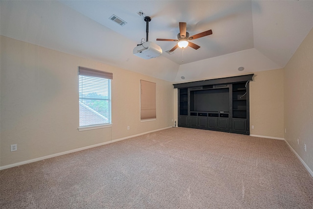 9 Foxworth Ct, Sugar Land, TX 77479 - unfurnished living room with a ceiling fan and carpet flooring