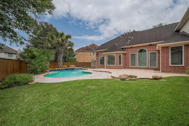 9 Foxworth Ct, Sugar Land, TX 77479 - view of swimming pool with a fenced backyard and a patio area