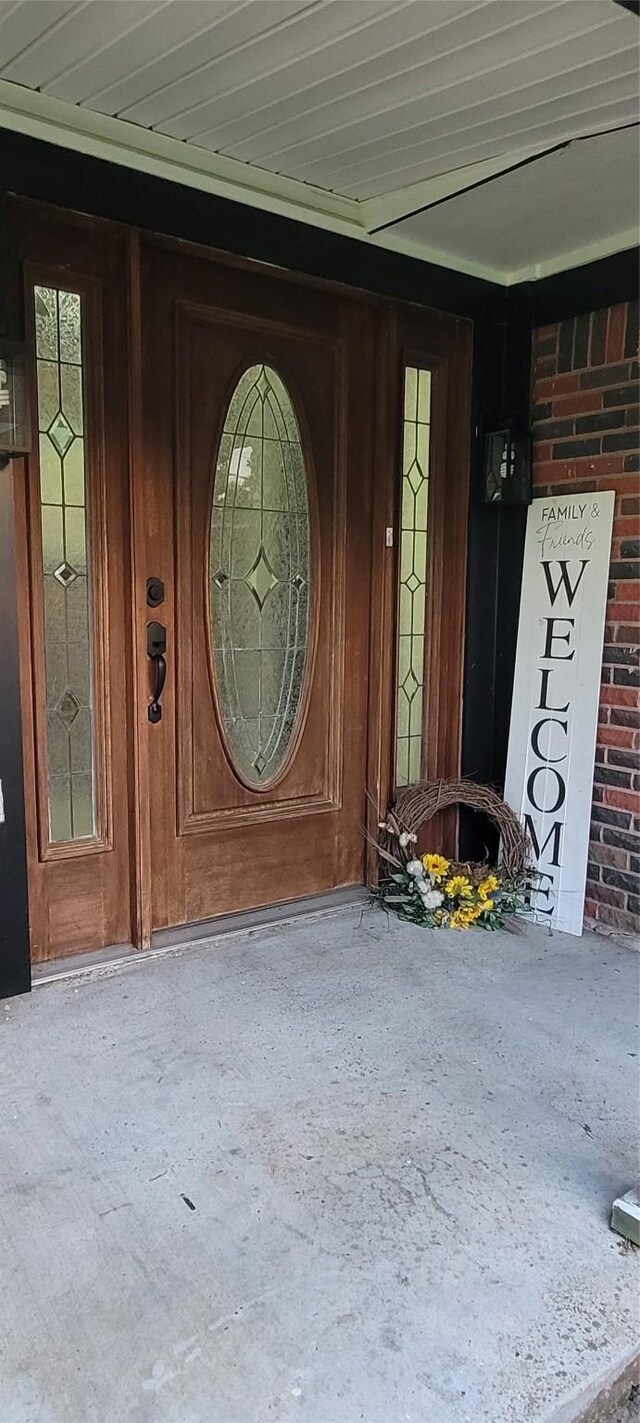 413 S Temple Dr, Diboll, TX 75941 - property entrance with brick siding