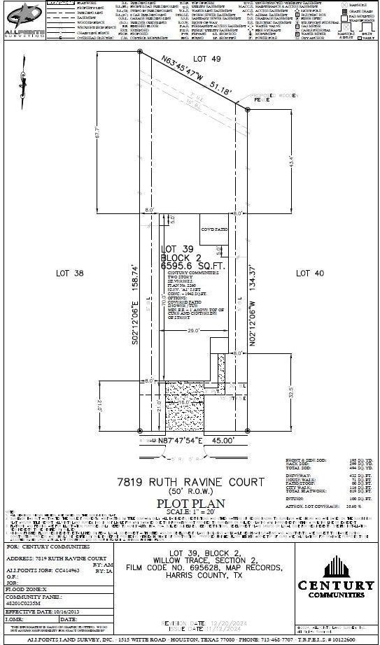 7819 Ruth Ravine Ct, Spring, TX 77379 - view of floor plan / room layout