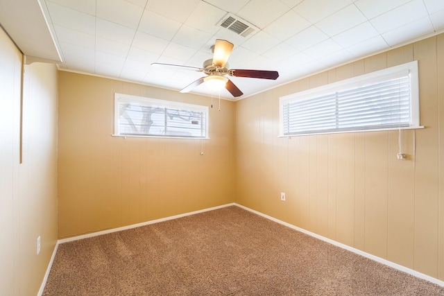 5302 Pine Ave, Pasadena, TX 77503 - unfurnished room featuring carpet floors and a ceiling fan