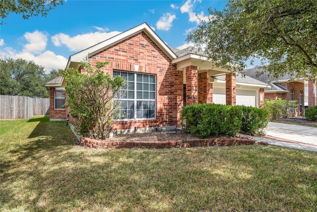 22910 Bank Shade Ct, Tomball, TX 77375 - view of front of home featuring brick siding, an attached garage, and concrete driveway