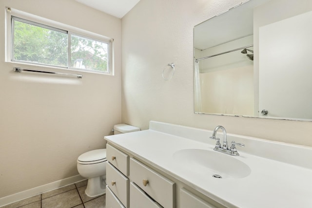 4103 Bugle Rd, Houston, TX 77072 - bathroom featuring vanity, tile patterned floors, and a shower