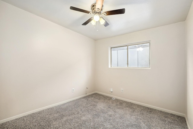 4103 Bugle Rd, Houston, TX 77072 - carpeted spare room featuring baseboards and ceiling fan