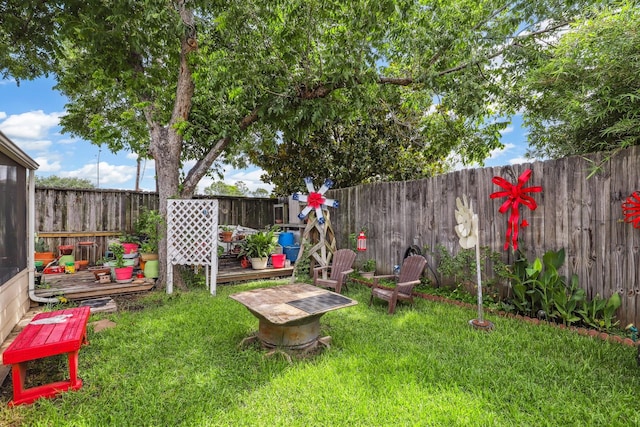 4103 Bugle Rd, Houston, TX 77072 - fenced backyard with a wooden deck
