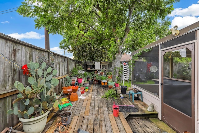 4103 Bugle Rd, Houston, TX 77072 - wooden deck featuring a fenced backyard