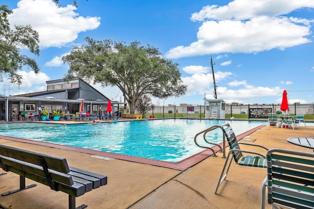 4103 Bugle Rd, Houston, TX 77072 - community pool featuring a patio area