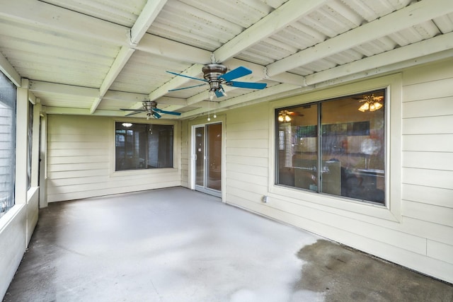 4103 Bugle Rd, Houston, TX 77072 - unfurnished sunroom featuring ceiling fan