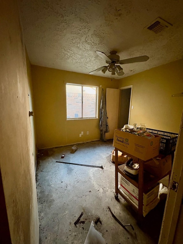 13314 N Thorntree Dr, Houston, TX 77015 - bedroom with a textured ceiling and ceiling fan