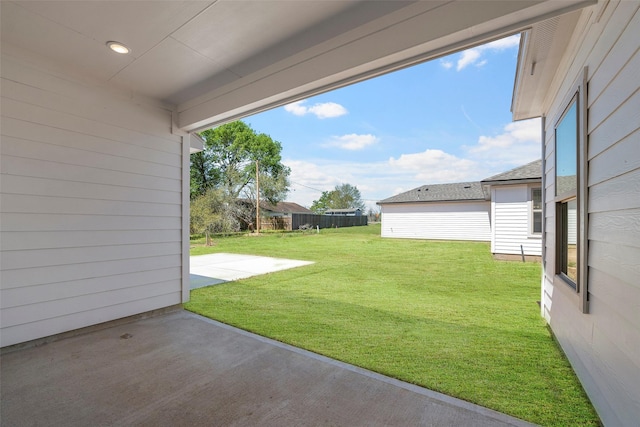 2845 14th St, Hempstead, TX 77445 - view of green lawn with a patio area
