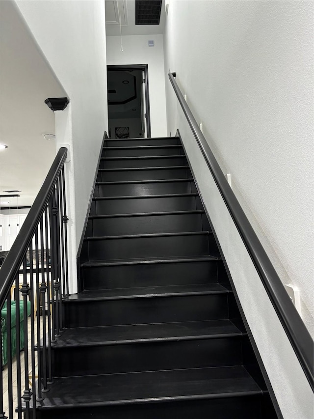 4739 Reed Rd Unit A, Houston, TX 77033 - stairway with attic access