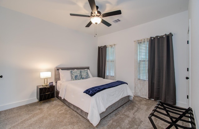 1616 Benson St, Houston, TX 77020 - bedroom with carpet and ceiling fan