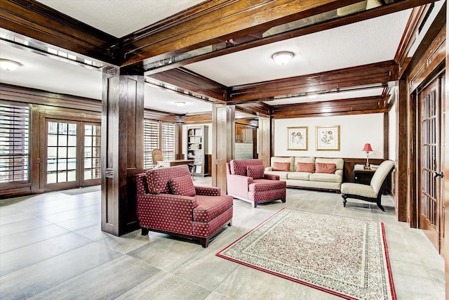 2475 Underwood St Unit 369, Houston, TX 77030 - lobby featuring crown molding and a textured ceiling