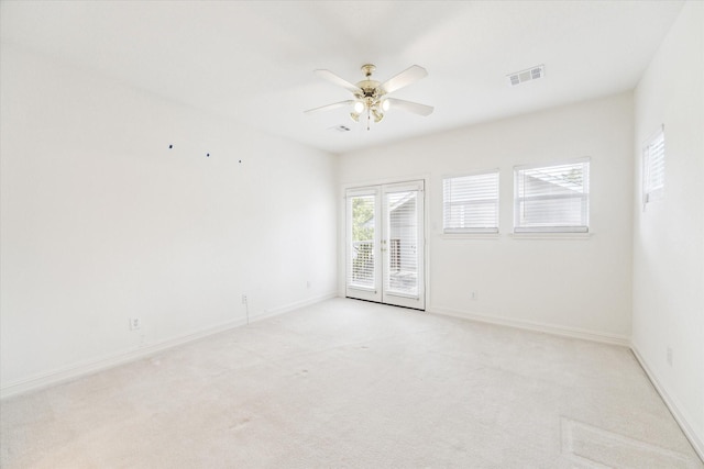 966 Bentwater Dr, Montgomery, TX 77356 - spare room with ceiling fan and light colored carpet
