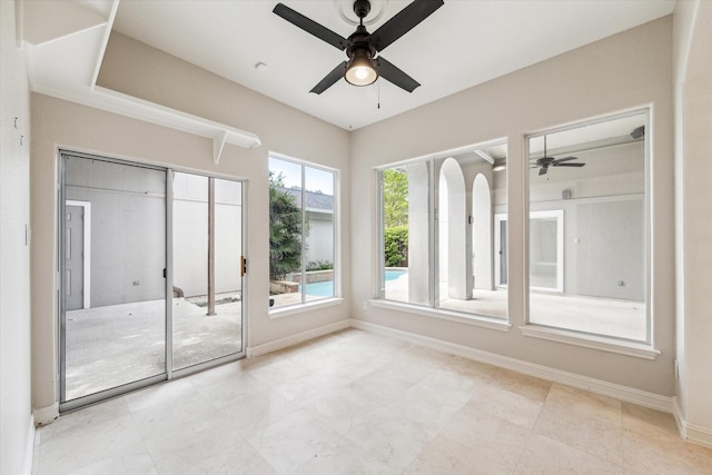 966 Bentwater Dr, Montgomery, TX 77356 - unfurnished bedroom with baseboards and a ceiling fan