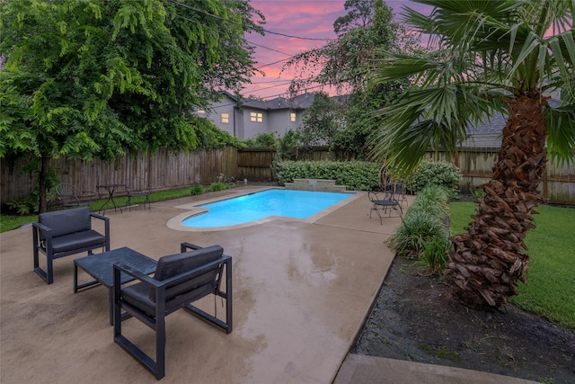 3404 Rosedale St, Houston, TX 77004 - view of pool featuring a fenced backyard and a patio area