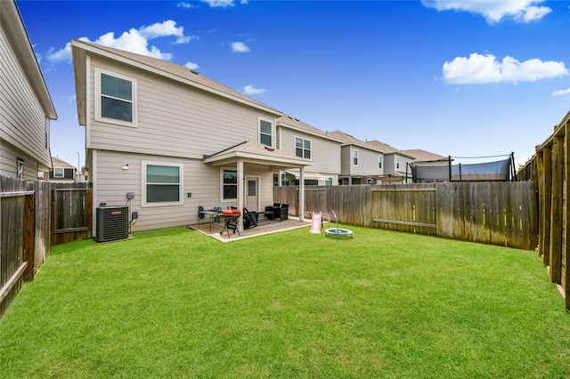 3923 Calasso Ct, Katy, TX 77493 - back of property featuring a fenced backyard and a patio