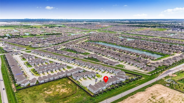 3923 Calasso Ct, Katy, TX 77493 - aerial view of property's location with nearby suburban area and a nearby body of water