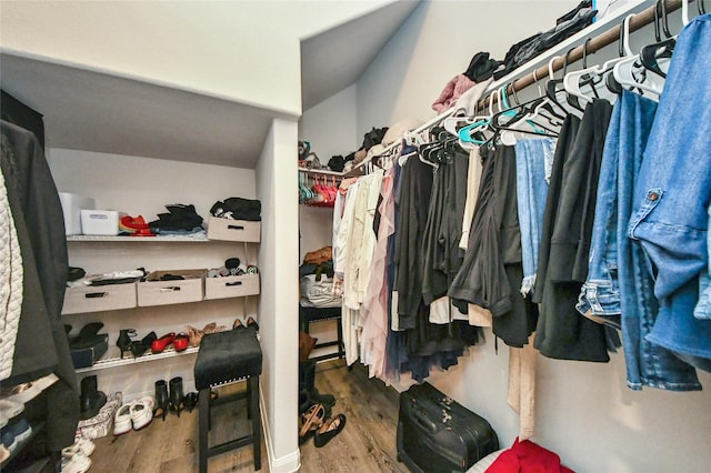 3923 Calasso Ct, Katy, TX 77493 - walk in closet featuring wood finished floors